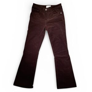 Frame Brown Bootcut Corduroy Flare Pants Size 24